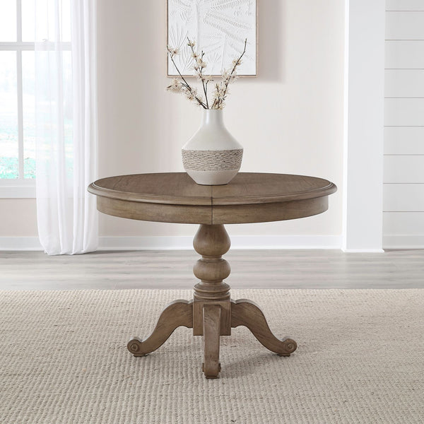 Summer House Pedestal Table Set - 607N-CD-PDS