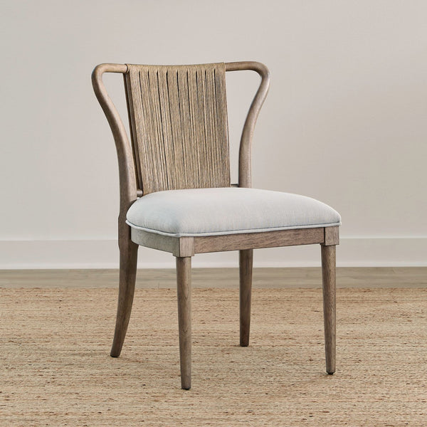 Sheridan Pointe Shaped Corded Back Side Chair (RTA) - 611-C9501S
