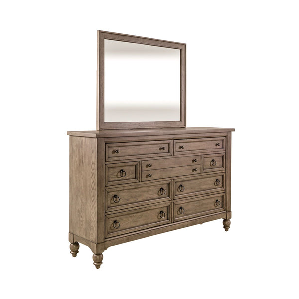 Americana Farmhouse Dresser & Mirror - 615-BR-DM