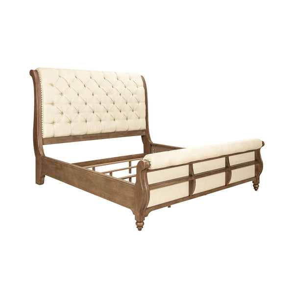 Americana Farmhouse King Sleigh Bed - 615-BR-KSL