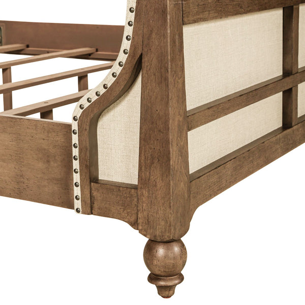Americana Farmhouse Queen Shelter Bed - 615-BR-QSH