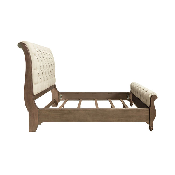 Americana Farmhouse Queen Sleigh Bed - 615-BR-QSL