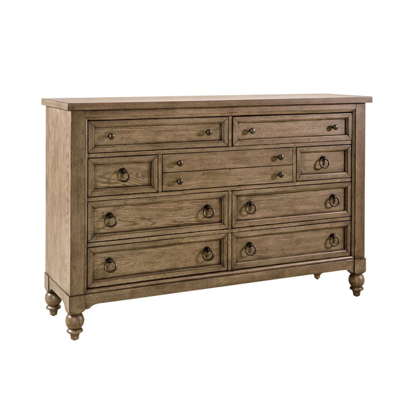 Americana Farmhouse 9 Drawer Dresser - 615-BR31