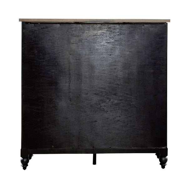 Americana Farmhouse 12 Drawer Chesser - Black - 615-BR32-B