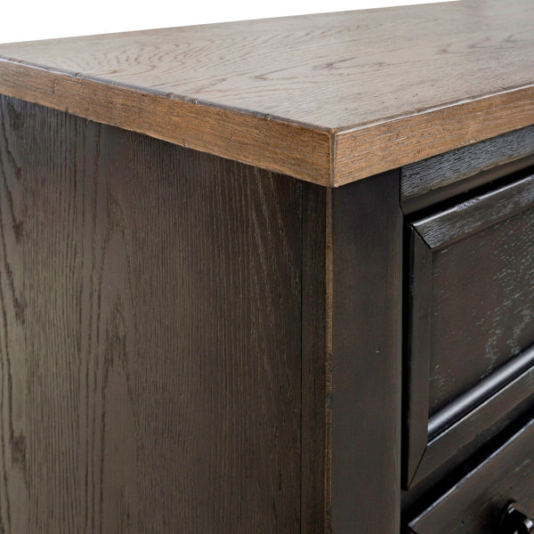 Americana Farmhouse 12 Drawer Chesser - Black - 615-BR32-B