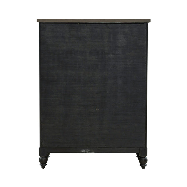 Americana Farmhouse 5 Drawer Chest - Black - 615-BR41-B
