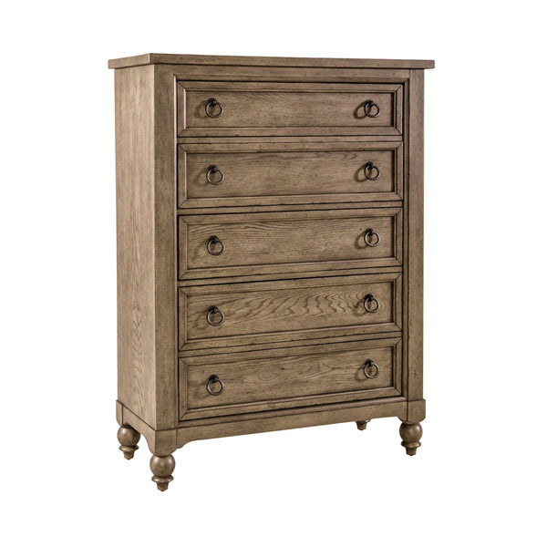 Americana Farmhouse 5 Drawer Chest - 615-BR41