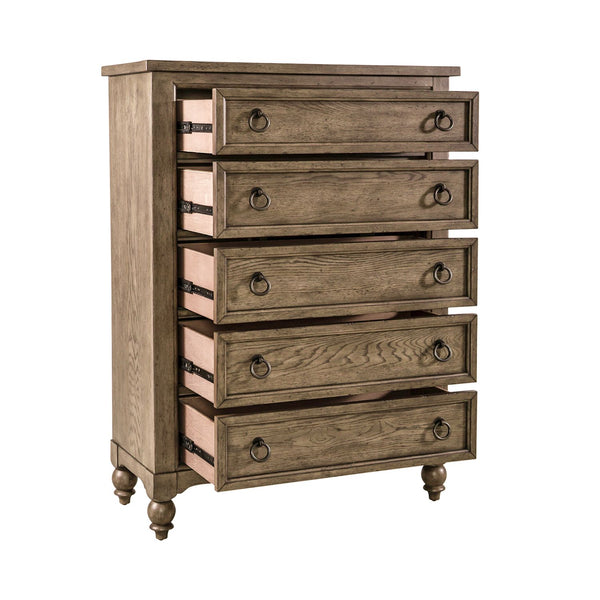 Americana Farmhouse 5 Drawer Chest - 615-BR41