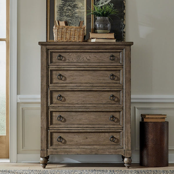Americana Farmhouse 5 Drawer Chest - 615-BR41