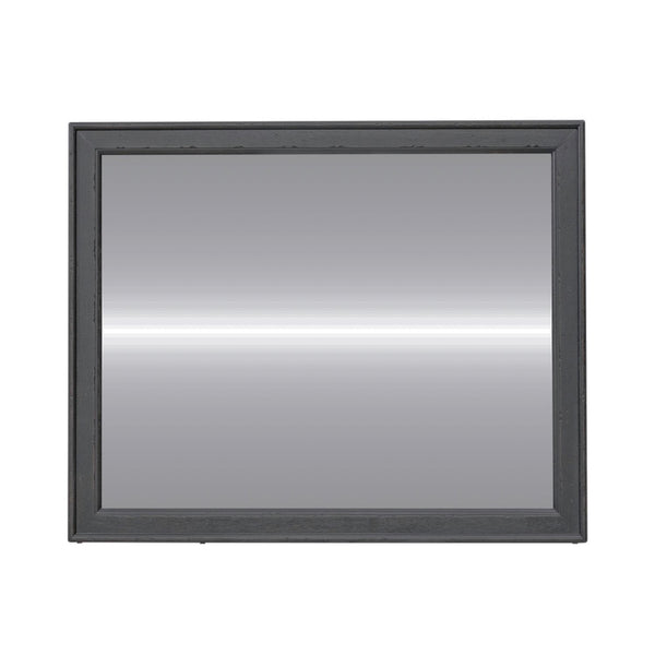 Americana Farmhouse Landscape Mirror - Black - 615-BR51-B