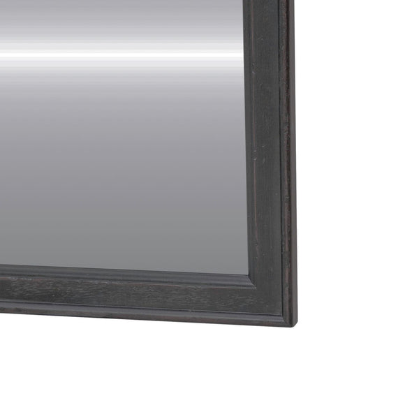 Americana Farmhouse Landscape Mirror - Black - 615-BR51-B