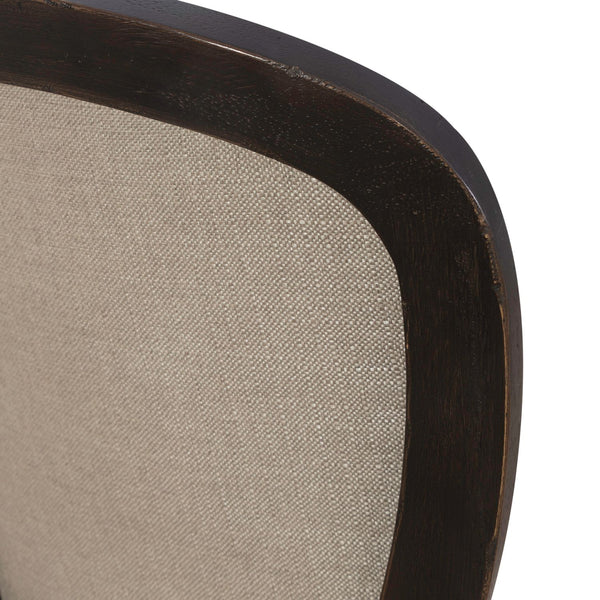 Americana Farmhouse Uph Tufted Back Side Chair - Black - 615-C0501S-B