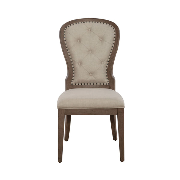 Americana Farmhouse Uph Tufted Back Side Chair - 615-C0501S