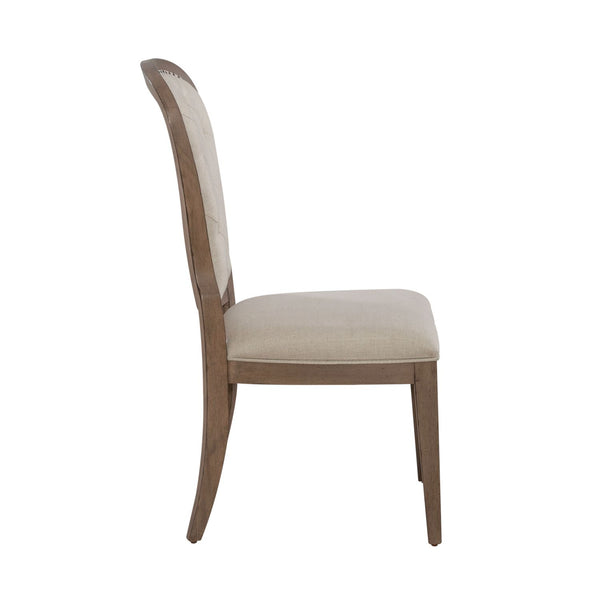 Americana Farmhouse Uph Tufted Back Side Chair - 615-C0501S