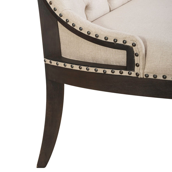 Americana Farmhouse Uph Shelter Dining Bench- Black - 615-C6501B-B