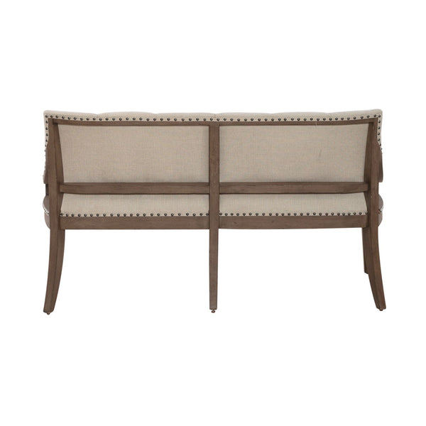 Americana Farmhouse Uph Shelter Dining Bench - 615-C6501B