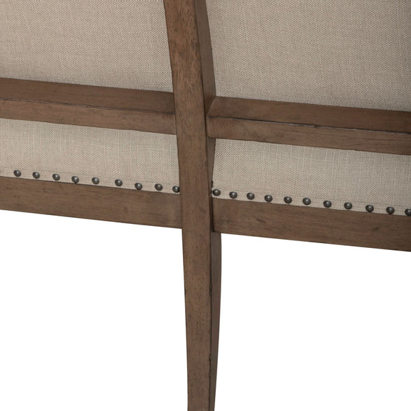 Americana Farmhouse Uph Shelter Dining Bench - 615-C6501B