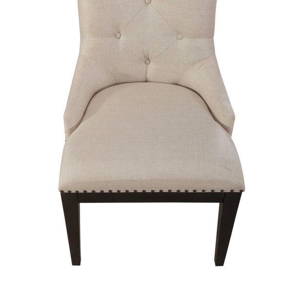 Americana Farmhouse Uph Shelter Side Chair- Black (RTA) - 615-C6501S-B