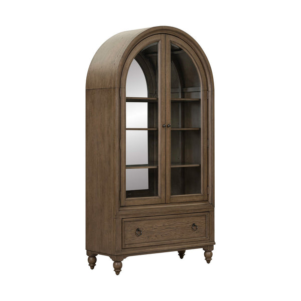 Americana Farmhouse Arched Display Cabinet - 615-DC4688