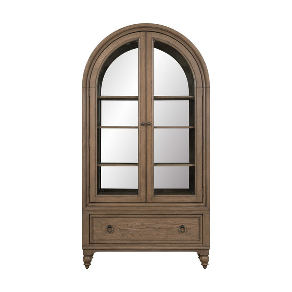 Americana Farmhouse Arched Display Cabinet - 615-DC4688