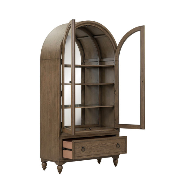 Americana Farmhouse Arched Display Cabinet - 615-DC4688