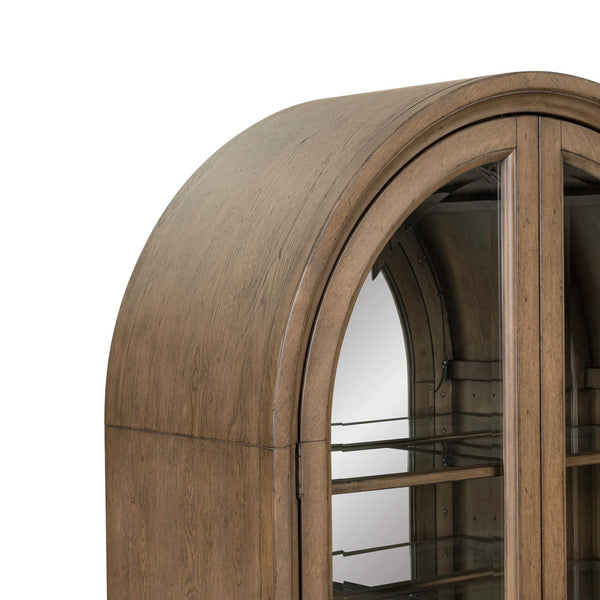 Americana Farmhouse Arched Display Cabinet - 615-DC4688