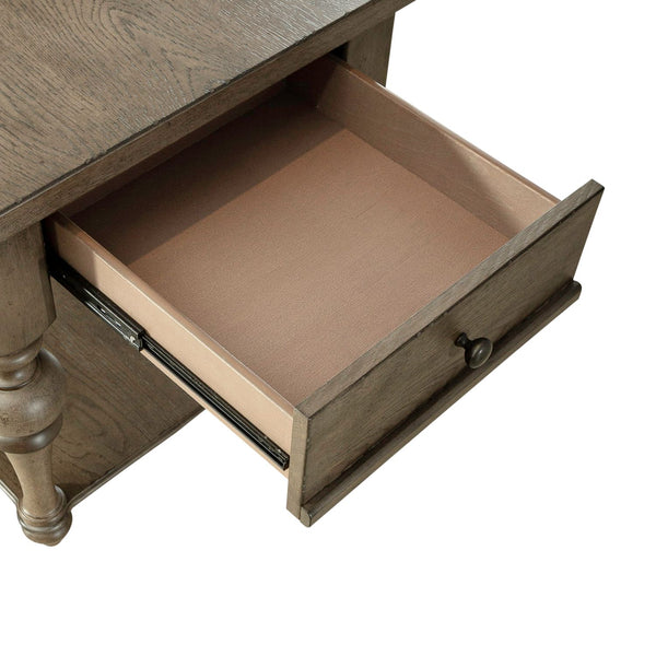 Americana Farmhouse Drawer End Table