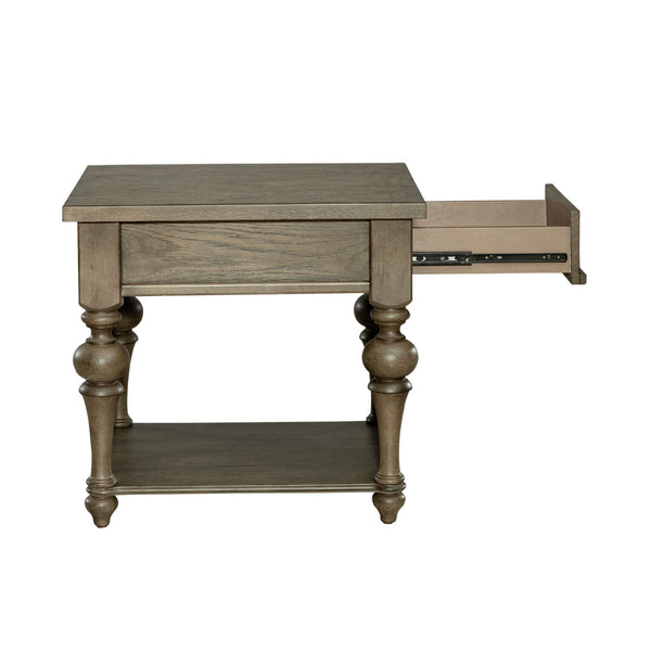Americana Farmhouse Drawer End Table