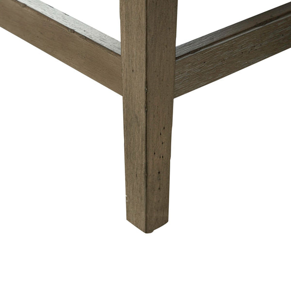 Americana Farmhouse Uph Console Stool