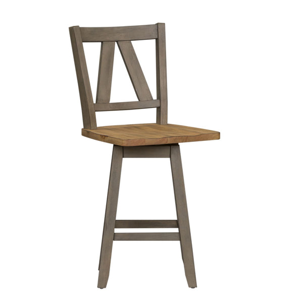 Lindsey Farm Counter Height Swivel Chair (RTA) - 62-B250324