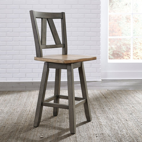 Lindsey Farm Counter Height Swivel Chair (RTA) - 62-B250324