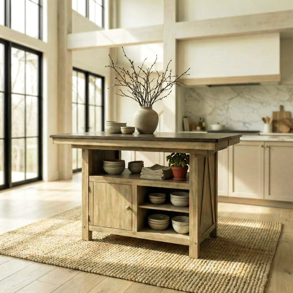 Lindsey Farm Gathering Table Set - 62BR-CD-GTS