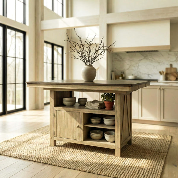 Lindsey Farm Gathering Table Set - 62BR-CD-GTS