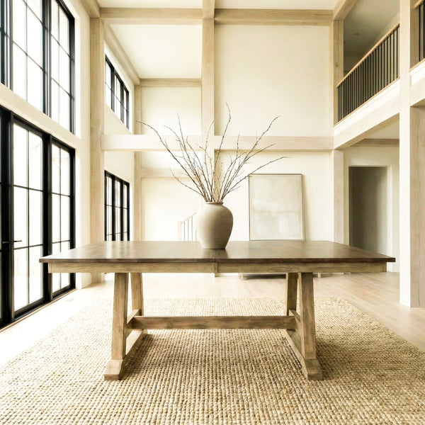 Lindsey Farm Trestle Table Set - 62BR-CD-TRS