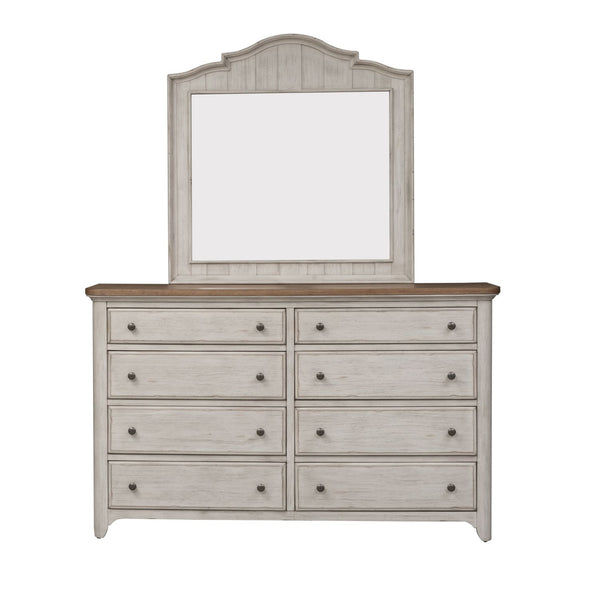 Farmhouse Reimagined King Poster Bed, Dresser & Mirror - 652-BR-KPSDM