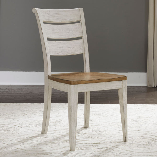 Farmhouse Reimagined Ladder Back Side Chair (RTA) - 652-C2000S