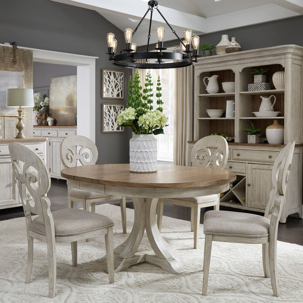 Farmhouse Reimagined Pedestal Table - 652-DR-PDS