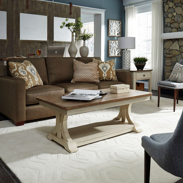 Farmhouse Reimagined 3 Piece Set (1-Cocktail 2-End Tables) - 652-OT-3PCS