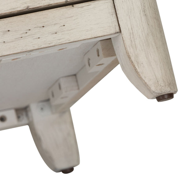Farmhouse Reimagined Door Chair Side Table w/ Charging Station - 652-OT1022