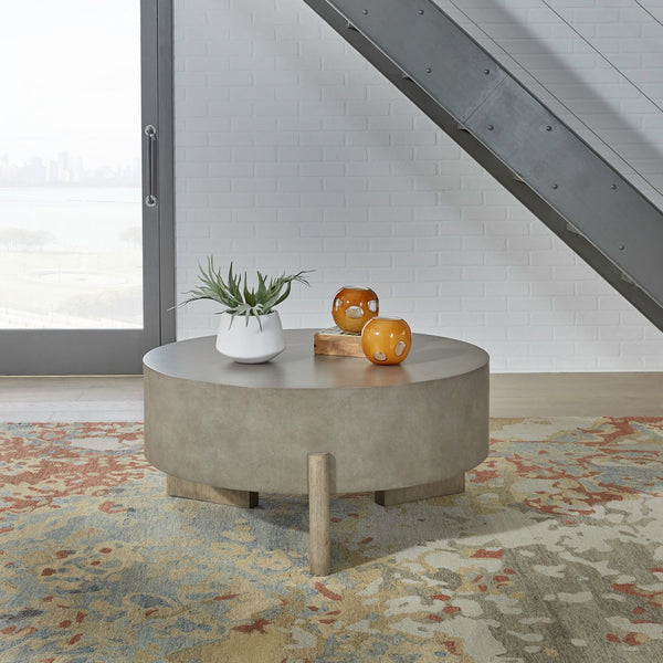 Affinity Round Cocktail Table - 674-OT1010