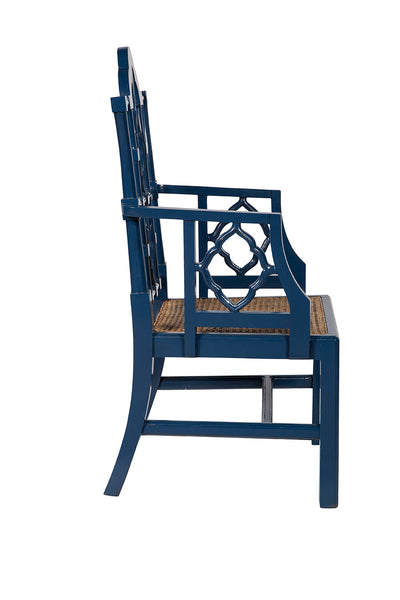 Blue Italian Arm Chair - view 4 - 1332AZ2