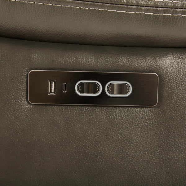 Bentley Loveseat w/Console P2 & ZG - Graphite