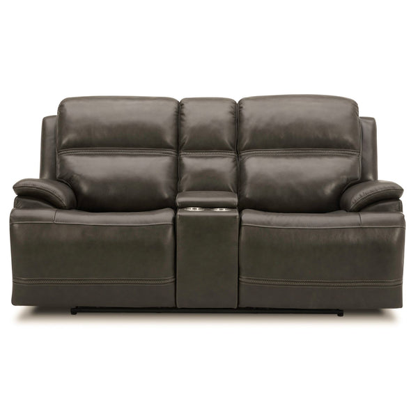 Bentley Loveseat w/Console P2 & ZG - Graphite