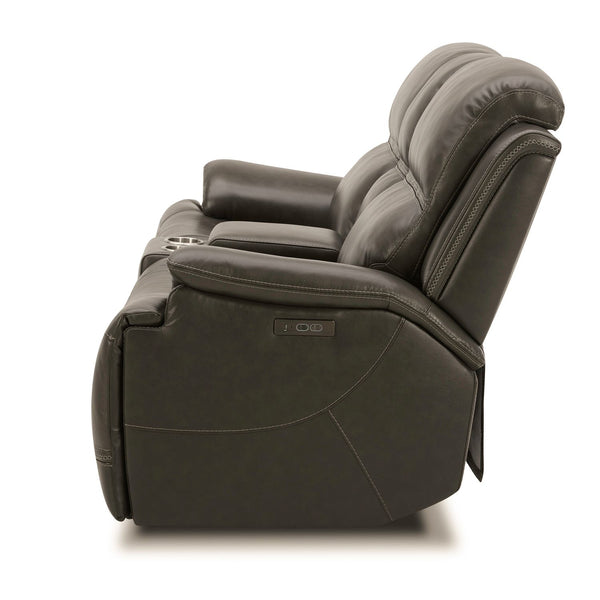 Bentley Loveseat w/Console P2 & ZG - Graphite