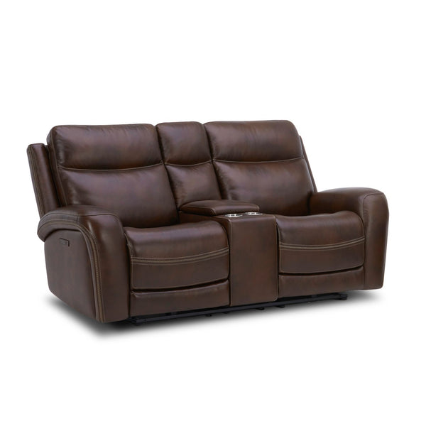 Blair Loveseat w/Console P2 & ZG - Cognac - 7005CG-22P