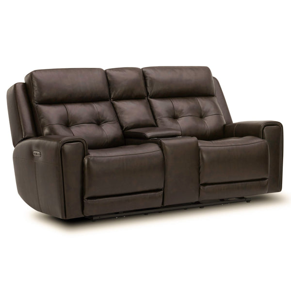 Carrington Loveseat w/Console P3 & ZG - Dark Brown