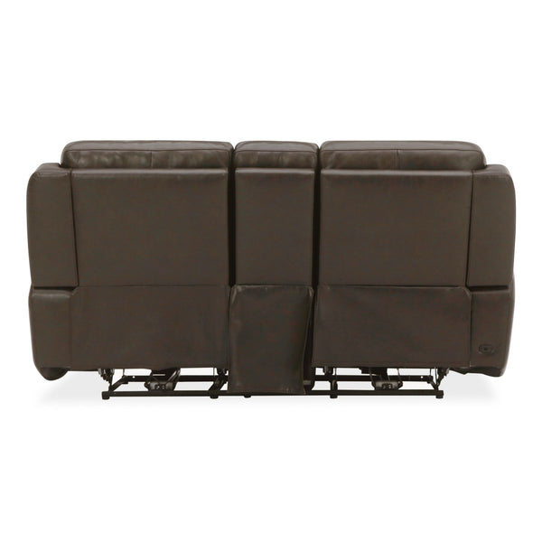Carrington Loveseat w/Console P3 & ZG - Dark Brown