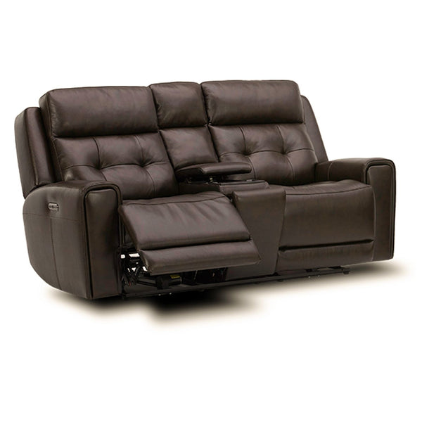 Carrington Loveseat w/Console P3 & ZG - Dark Brown