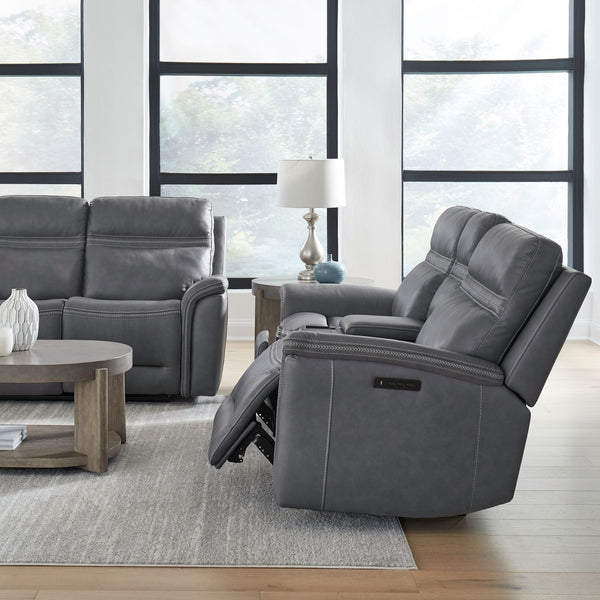 Cooper Loveseat w/Console P3 & ZG - Blue Gray