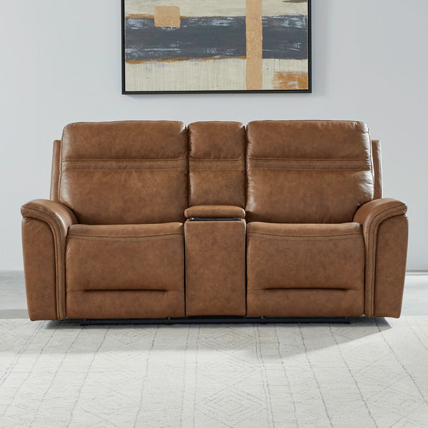 Cooper Loveseat w/Console P3 & ZG - Camel - 7007CM-23P